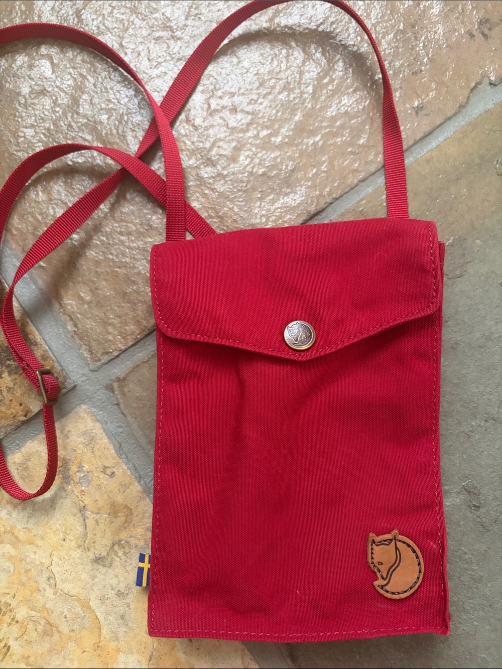 Fjallraven Red Mini Crossbody Pouch